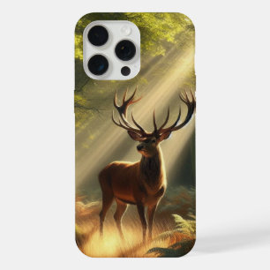 Hirsche im Morgenwald iPhone 15 Pro Max Hülle