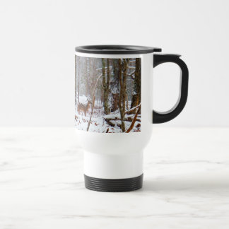 Hirsche im Schnee fallen Reisebecher