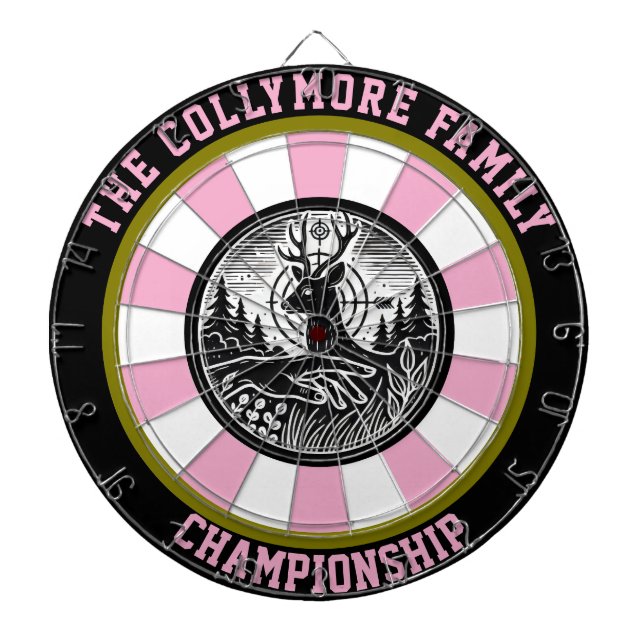 Hirsche im Wald Dartscheibe (vorne)