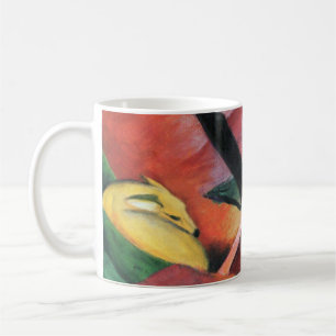 Hirsche im Wald II von Franz Marc; Reh im Walde Kaffeetasse