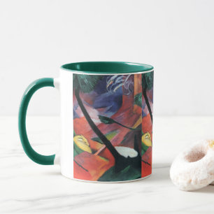 Hirsche im Wald II von Franz Marc; Reh im Walde Tasse