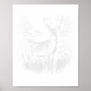Hirsche im Wald Natur Tiere Hirschliebhaber _1 Poster