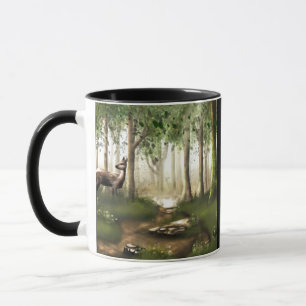 Hirsche im Wald Tasse
