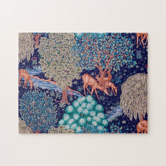 Hirsche im Wald, William Morris (Horizontal)