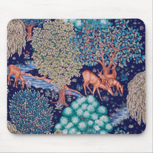 Hirsche im Wald, William Morris Mousepad
