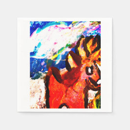 Hirsche im Winter Serviette