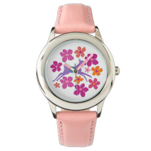 Hirsche in den Wildblumen eWatch Armbanduhr