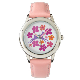Hirsche in den Wildblumen eWatch Armbanduhr