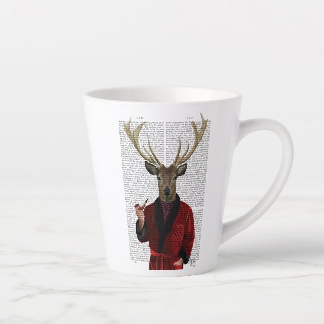 Hirsche in der Rauchjacke Milchtasse (Rechts)
