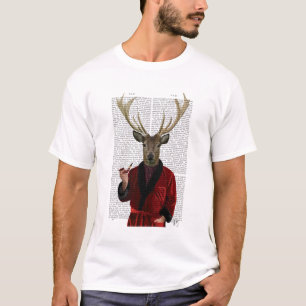 Hirsche in der Rauchjacke T-Shirt