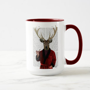 Hirsche in der Rauchjacke Tasse