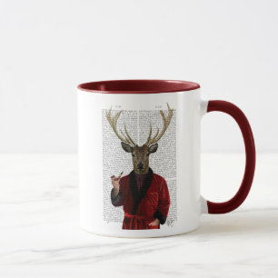 Hirsche in der Rauchjacke Tasse
