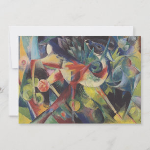 Hirsche in einem Blumengarten von Franz Marc, Vint Einladung