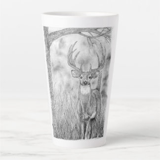 Hirsche in Holz Latte Tasse