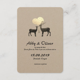 Hirsche Liebe Waldland Hirsche Save the Date
