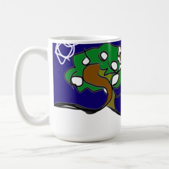 Hirsche Liebe Winter Kaffeetasse (Links)