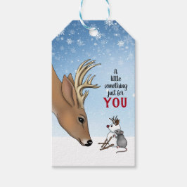 Hirsche & Maus Handmade Weihnachten Geschenkanhänger