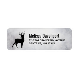 Hirsche mit Antlers Black Silhouette Rustikal