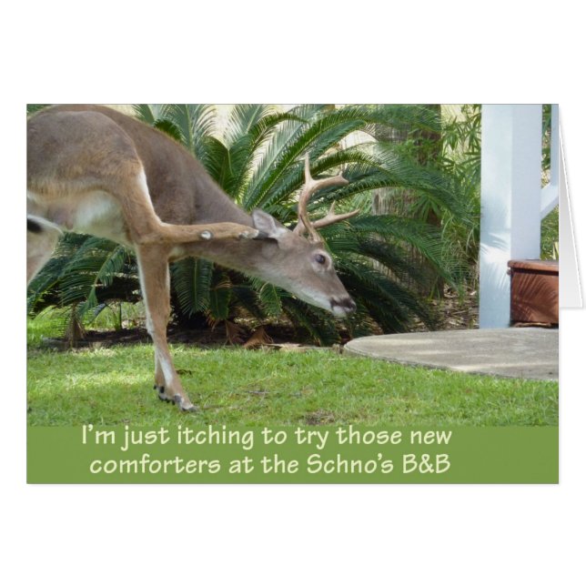 Hirsche mit Juckreiz (Vorderseite (Horizontal))