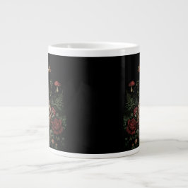 Hirsche Skeleton Mystical Gothic Floral Jumbo-Tasse