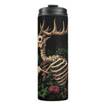 Hirsche Skeleton Mystical Gothic Floral