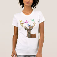 Hirsche und Vögel Nests Pastel Shades