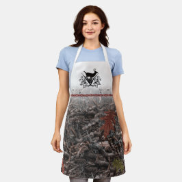 Hirsche Wappen und Camouflage Schürze