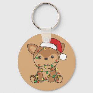 Hirsche Weihnachten Wintertiere Hirsche Schlüssela Schlüsselanhänger