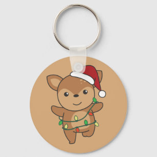 Hirsche Weihnachten Wintertiere Hirsche Schlüssela Schlüsselanhänger