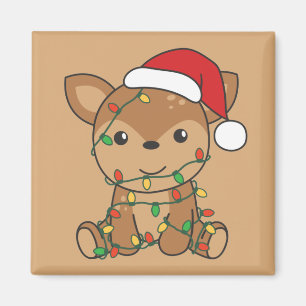 Hirsche Weihnachten Wintertiere Hirschmagnet Magnet