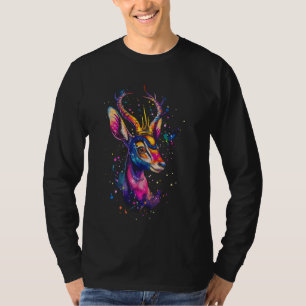 Hirsche wild Tierwelt Kunst, Dichtung und Musik T-Shirt
