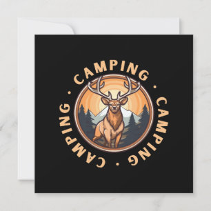 Hirsche - Wildheit - Camping Einladung