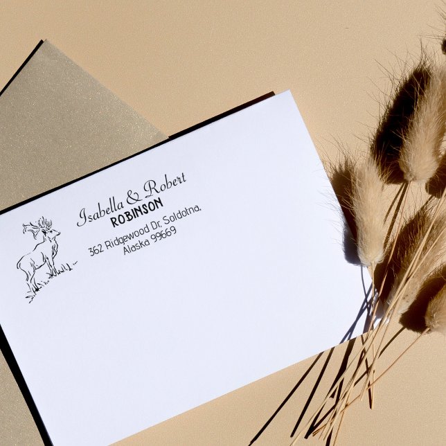 Hirschfamilie Gummistempel (Von Creator hochgeladen)