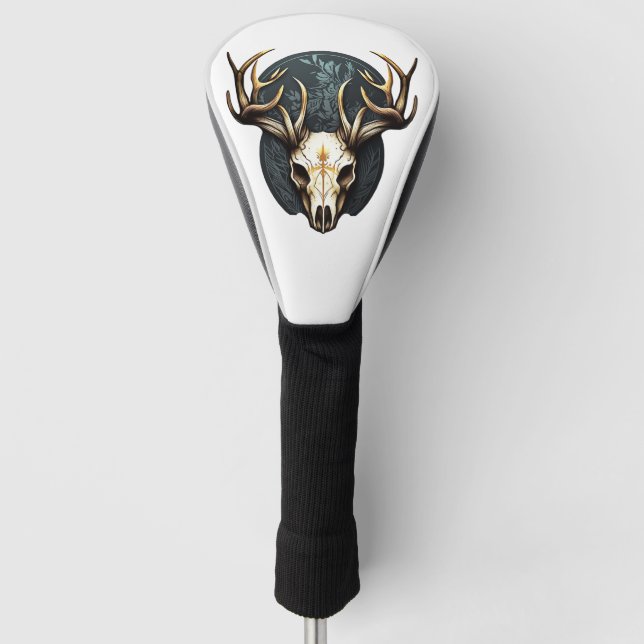 Hirschfelle Großfantler jagen Golf Headcover (Vorderseite)