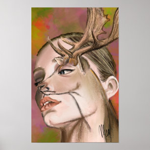Hirschfrau Poster