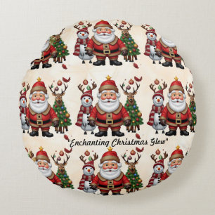 "Hirschgeschenk" Rundes Kissen