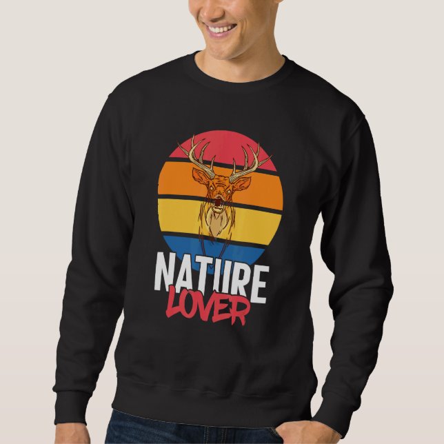 Hirschgewächse Waldtierart Sweatshirt (Vorderseite)