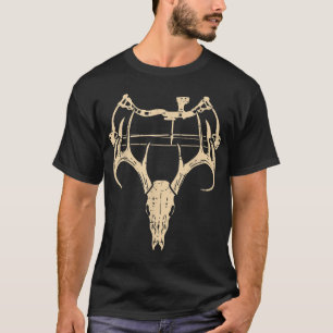 Hirschhaut-Compound Bow Retro Jagdarchie Vater T-Shirt