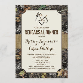 Hirschjagd Camouflage Probe Abendessen Einladungen