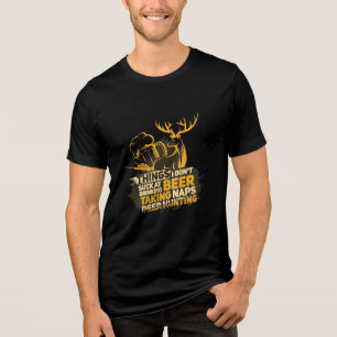 Hirschjagd Drink Funny Zitat Tri-Blend Shirt