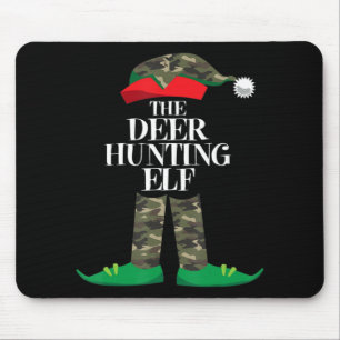 Hirschjagd Elf Matching Group Familie Elf Christm Mousepad