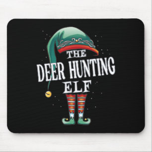 Hirschjagd Elf Weihnachtsgruppe Xmas Pajama Party Mousepad