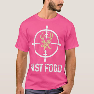 Hirschjagd Funny Hunter Fast Food T-Shirt