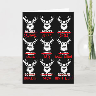 Hirschjagd-Geschenk Jäger aller Rentier von Santa Karte