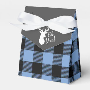 Hirschjagd Hütte Kinderdusche Antler Boy Blue Geschenkschachtel
