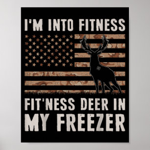 Hirschjagd Ich bin in Form Fit'ness Hirsch In Mein Poster