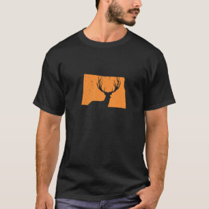 Hirschjagd in Nord-Dakota Liebe Jagd auf Hirsche T-Shirt