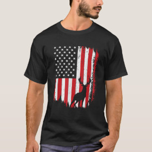 Hirschjagd Kunst für Männer Frauen Buck Elk Hunter T-Shirt