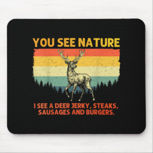 Hirschjagd Kunst für Männer Frauen Wildtiere Dee Mousepad