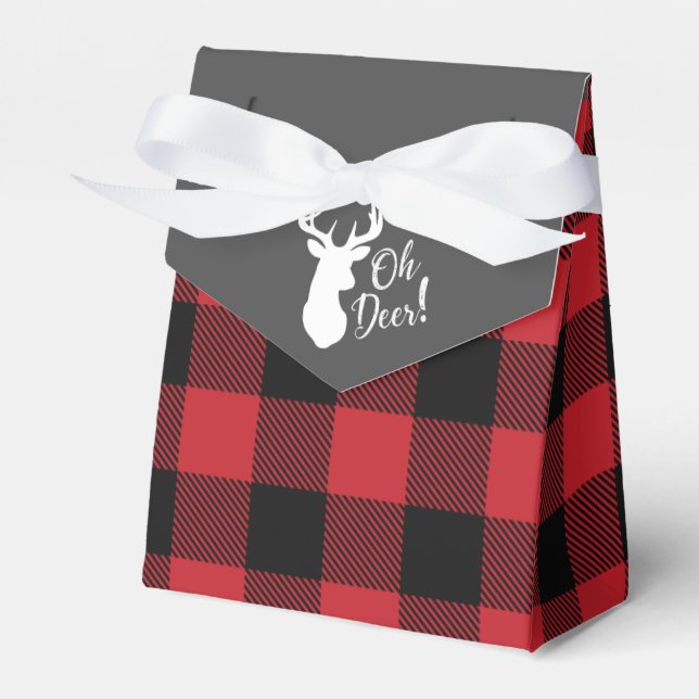 Hirschjagd-Lodge Kinderdusche Antler Geschenkschachtel (Vorderseite)